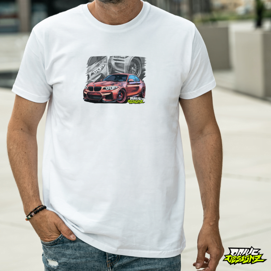 Drive Designz T-Shirt Black White Custom Car JDM EURO ELECTIRC
