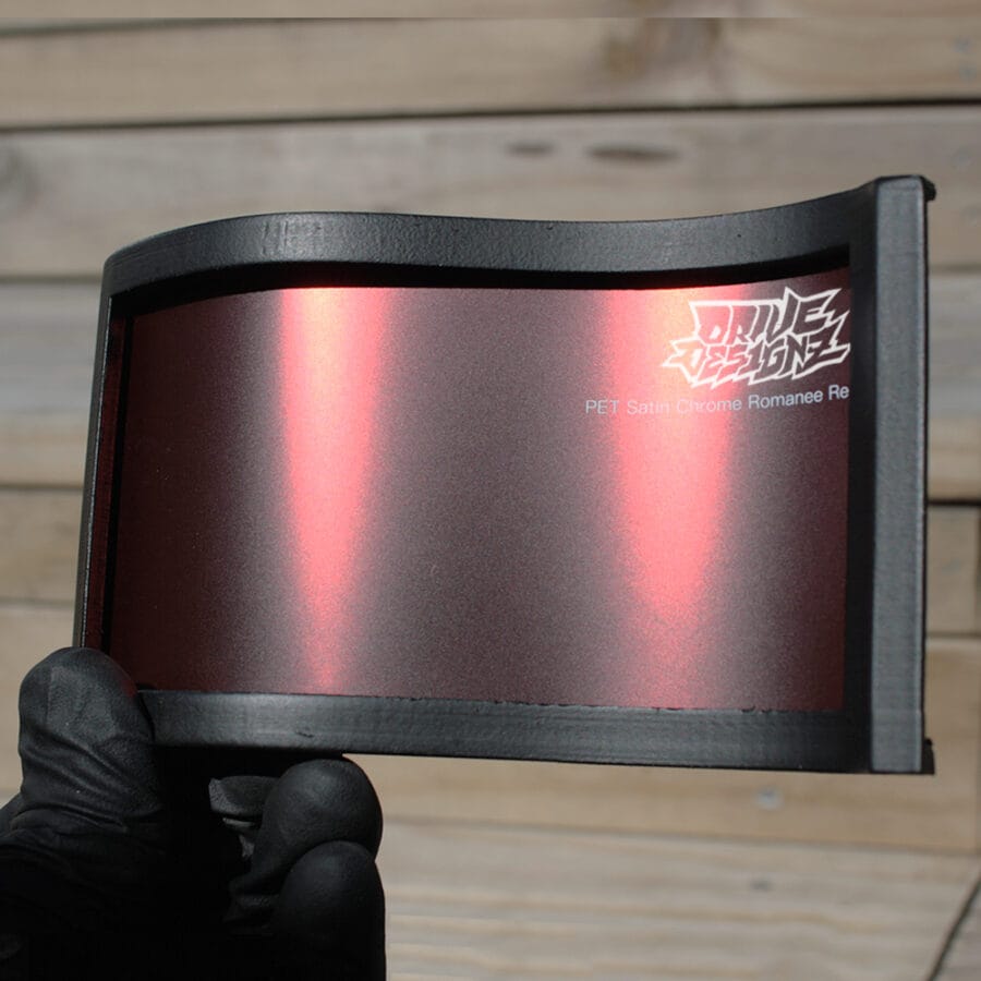 PET Satin Chrome Romanee Red