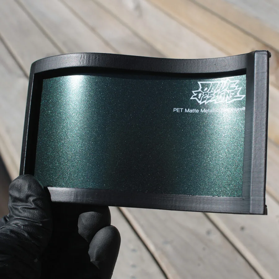 PET Matte Metallic Black Green